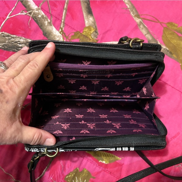 ANUSCHKA Women’s Cleopatra’s Leopard Genuine Leather Organizer Wallet - Picture 11 of 14